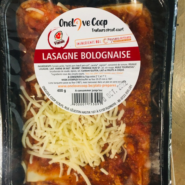 plat - lasagne bolognaise (surgele)